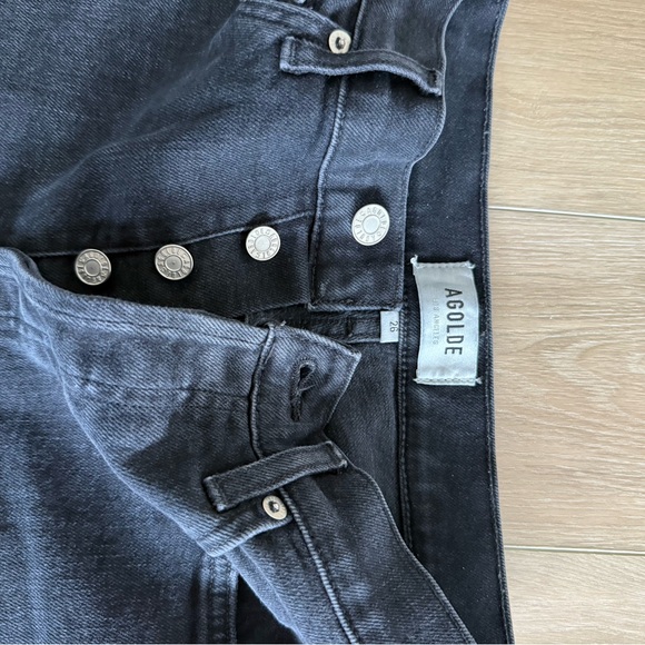 Agolde Riley Black Jeans - Picture 2 of 4